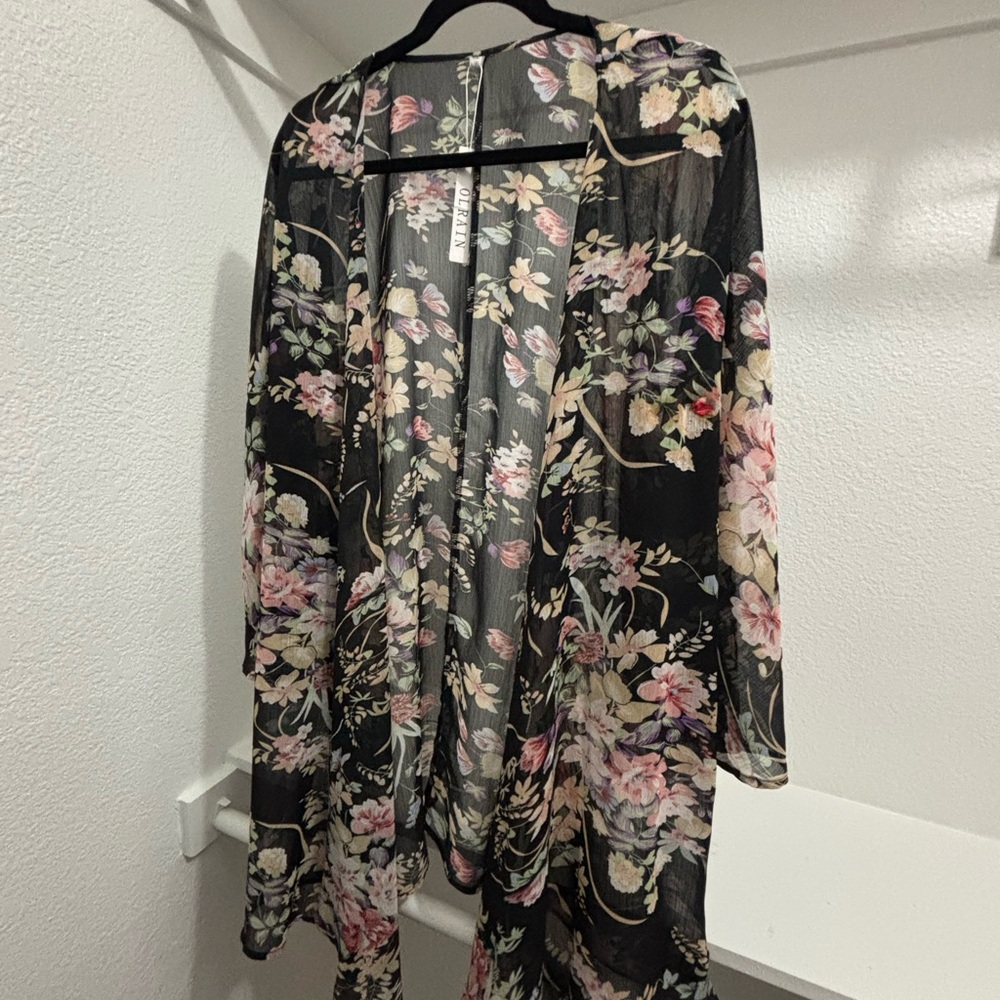 Floral Sheer Cardigan
